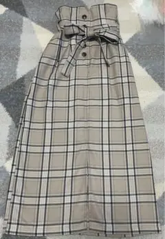 earth music&ecology チェック柄ロングスカート Fサイズ