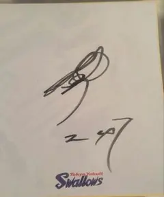 東京ヤクルトスワローズ 高橋奎二投手 色紙サイン