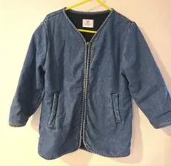 デニムブルー ジップアップジャケット