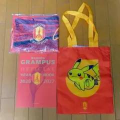 名古屋グランパス ポケモンコラボトートバッグほか3点セット