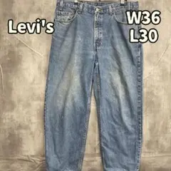リーバイス デニムパンツ 青 W36 L30 XL相当 色落ち メンズ【こ214