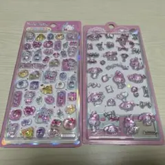 ハローキティシール　マイメロシール　セット売り　ボンボンドロップシール　新品