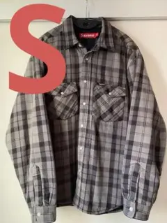 【Sサイズ】Quilted Flannel Snap Shirt