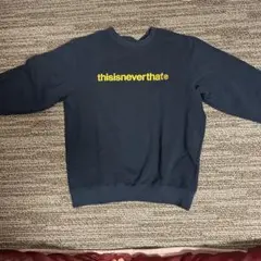 美品✨thisisneverthat トレーナー　スウェット　ロゴ刺繍　黒　L 2025年最新】thisisneverthat メンズ トレーナー・スウェットの