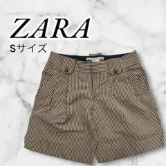 【ZARA 美品】ストライプ ショートパンツ Sサイズ