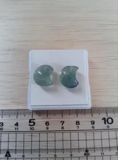 フローライト　三日月　美品