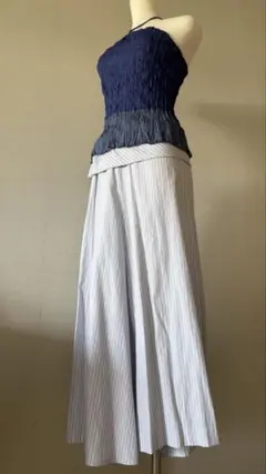 Yohji Yamamoto+NOIRヨウジヤマモト変形ロングスカート日本製 1のサムネイル