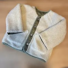 リバーシブル　ボアカーキ　キルトジャケット　110