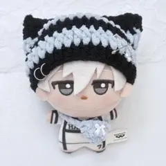 ちびぐるみボーダー猫耳ニット帽 ショルダーバッグセット
