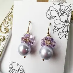 チェコビーズの可愛いピアスD97