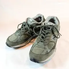 ニューバランス991 UK製 グリーン 27cm 履き口ダメージ有