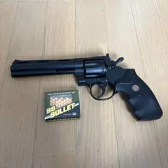 コルトパイソン .357マグナム シルバー カート式樹脂製トイガン - メルカリ