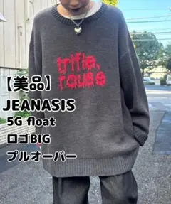 【美品】jeanasis 5G floatロゴBIGプルオーバー
