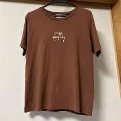 Something ロゴプリント 半袖Tシャツ ブラウンのサムネイル