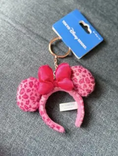 新品 ミニーぬいぐるみチャーム ヒョウ柄