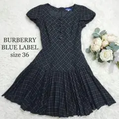 美品✨バーバリーブルーレーベル パフスリーブブラウス リボンタイ