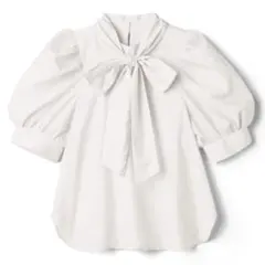 GRL 3Wayリボン付きパフスリーブトップス[iz325] ホワイト ※訳あり