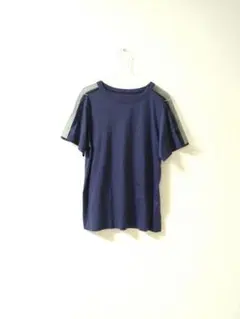 ショルダー シアー Tシャツ パープル ブルー ビギ ヨガ ピラティス 38のサムネイル