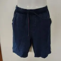 ダークブルー カジュアルショートパンツ