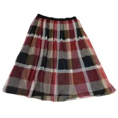 【美品】ブルーレーベルクレストブリッジ リバーシブル ロングスカート 黒 38