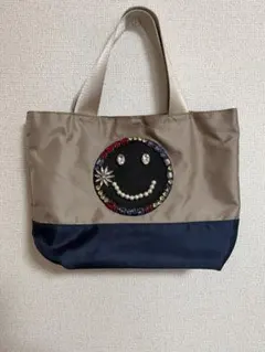 beams ニコちゃん　ビジュー　トートバッグ