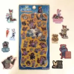 【正規品】ズートピア2 プチドロップステッカー　ニック　ジュディ　フィニック
