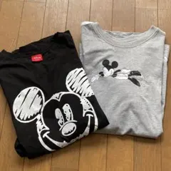 【2枚セット】adidas、韓国製ミッキー レディースTシャツ M ディズニー