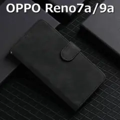 OPPO Reno7a / 9a ケース 手帳 ブラック