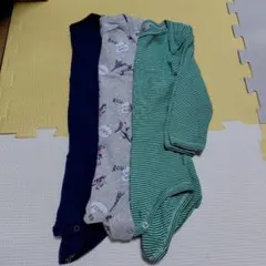 ベビー肌着セット（ネイビー・グレー・グリーン・ブラック）