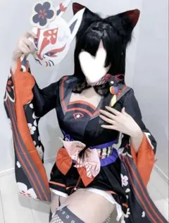 ブルーアーカイブ ワカモ コスプレ ウィッグ 衣装 耳 しっぽのサムネイル