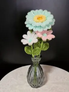 モールフラワー花束ミニ　3本セット　枯れない花