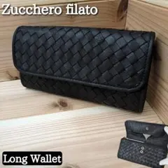 未使用　新品　Zucchero　本革　なが財布　収納　ブラウン　レディース　牛革のサムネイル