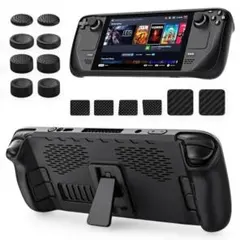 ※新品※SteamDeck ケース一体式 キックスタンド付き TPU素材