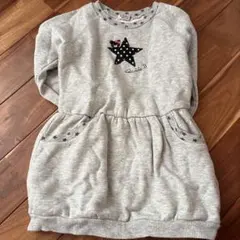 DOUBLE.B グレー 長袖ワンピース