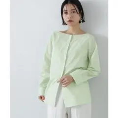 ★タグカット新品未使用★定価9,999円ボートネックチュニックブラウスのサムネイル