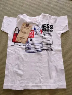 デニムダンガリー　スヌーピー　Tシャツ　130