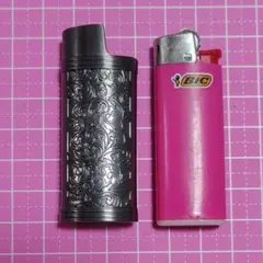 bicライターミニ J25 メタルケース　＋　見本ライター1本付き