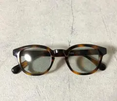 デミブラウン × ライトグリーン ボストン型サングラス 新品