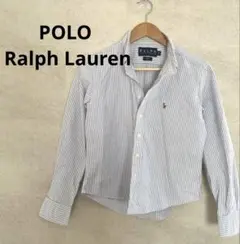 美品　ポロ　ラルフローレン　スリムフィット　ストライプ　シャツ　69