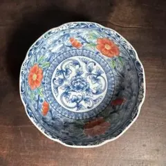 【美品】16cm中鉢 前畑陶器 庫山窯 菊金唐草 古伊万里 金襴手 金彩菊紋 美品】16cm中鉢 前畑陶器 庫山窯 菊金唐草 古伊万里 金襴手 金彩菊紋