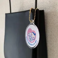 双子　マタニティマーク　キーホルダー　ふたご　多胎　妊娠