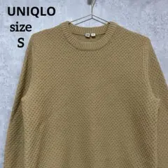UNIQLO ユニクロ　ニットセーター/クルーネックセーター　メンズS 黄色