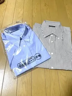 3枚セット【未使用2枚美品1枚】メンズM 半袖＋長袖ワイシャツ2枚