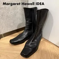 MARGARET HOWELL idea 本革 ミドルブーツ 24スクエアトゥのサムネイル