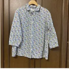 コルソロッソ×LIBERTY FABRIC 花柄 七分袖 チュニックブラウス42 