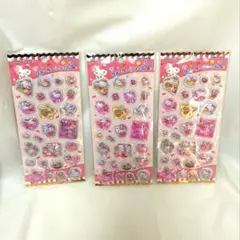 ハローキティ　ウォーターインシール　プチ　3個セット　ストーンつき