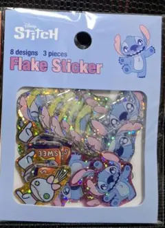 【正規品】フレークステッカー スティッチ ディズニー