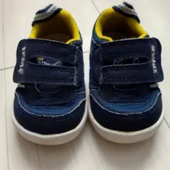 イフミー ネイビー　イエロー スニーカー　ベビースニーカー　超軽量　12.5cm