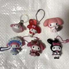 サンリオ マイメロディ ガチャガチャ キーホルダー めじるしアクセサリー セット