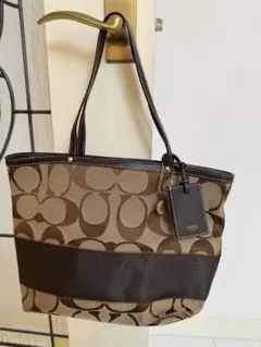 COACH シグネチャー トートバッグ ブラウン